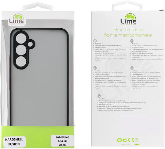 Lime Hardshell Fusion Back Cover Πλαστικό Μαύρο (Galaxy A54)