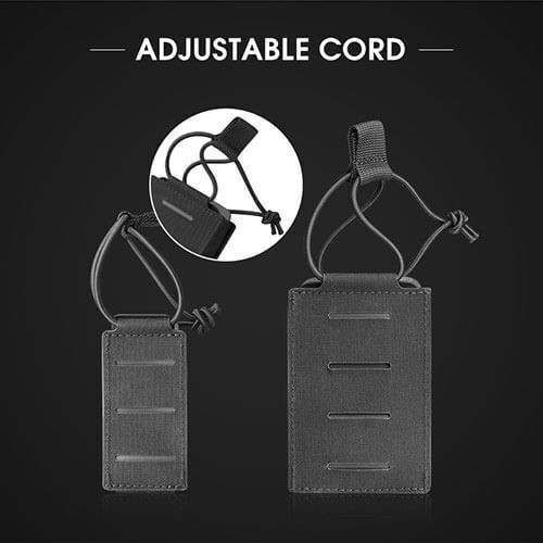 Amomax Universal Fabric Cazul de centură Încărcător Negru