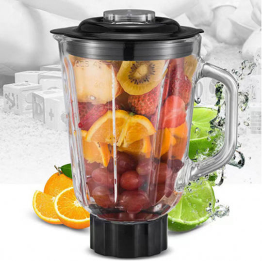 Andowl Blender for Smoothies with Glass Jug 1.5lt 600W Inox