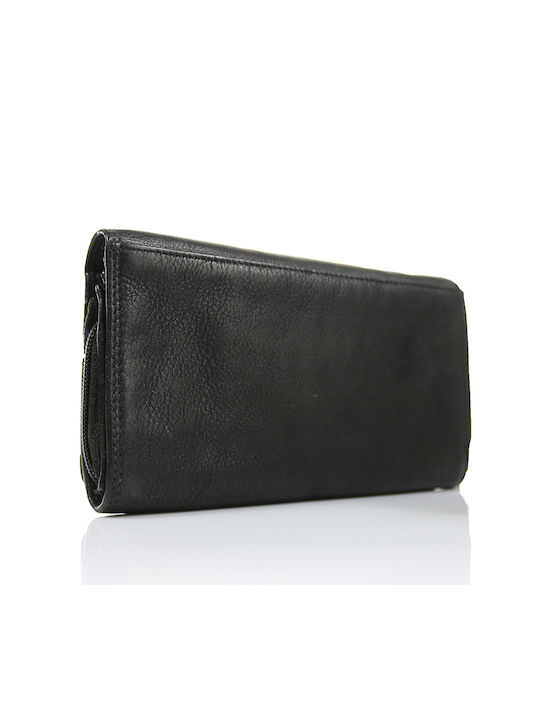 Trip Camel Wallet Genuine Vintage Soft Leather Wallet (515 Black)