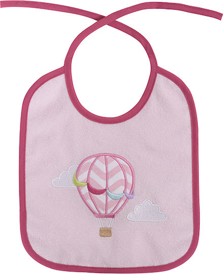 Lorelli Bib Fabric with Lace Band Pink for 0 m+ 7pcs