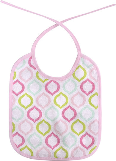 Lorelli Bib Fabric with Lace Band Pink for 0 m+ 7pcs