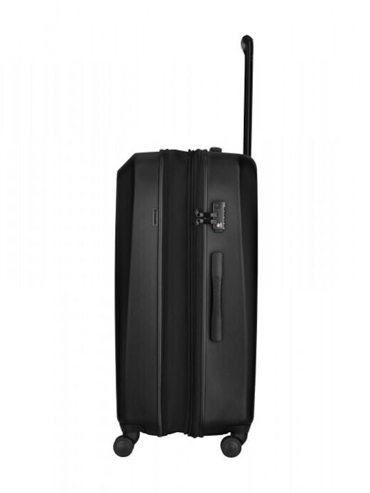 Wenger Prymo Large Hard Black Suitcase with 4 Wheels Height 76cm