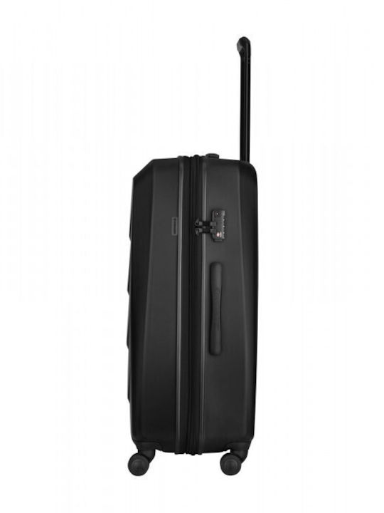 Wenger Prymo Large Hard Black Suitcase with 4 Wheels Height 76cm