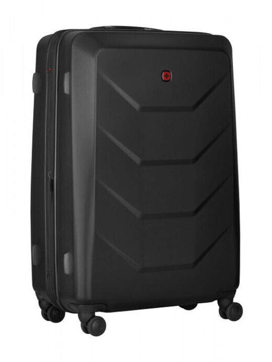 Wenger Prymo Large Hard Black Suitcase with 4 Wheels Height 76cm