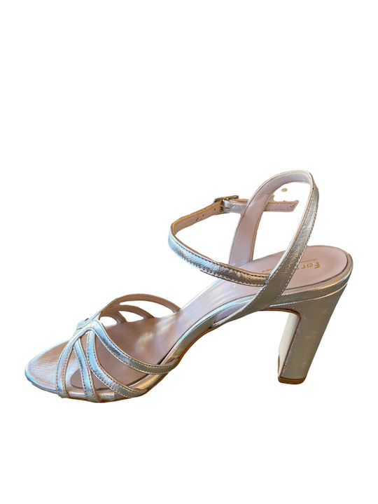 Leather Sandals Silver