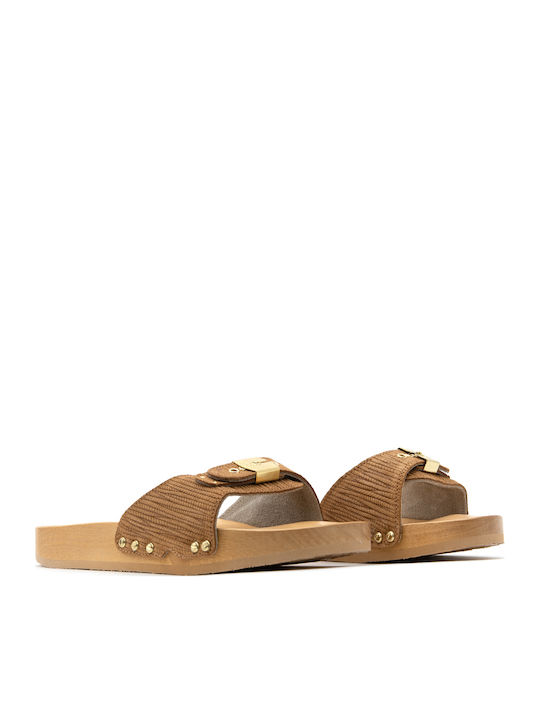 Scholl Sandale Casual Damă De Piele Tabac Maro Scholl Sandale Casual Damă De Piele Tabac Maro