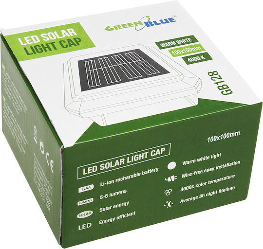 Green Blue Wandmontiert Solarleuchte mit Natürliches Weiß Licht 4000K IP44 10cmx10cmx6.3cmcm