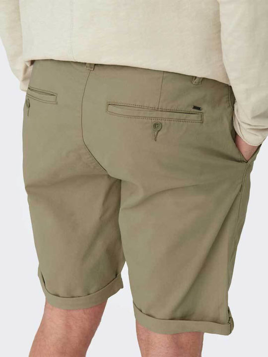Ανδρική Βερμούδα Chino Grey / Chinchilla