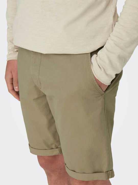 Ανδρική Βερμούδα Chino Grey / Chinchilla