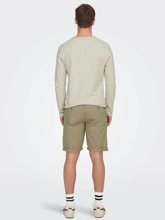 Only & Sons Ανδρική Βερμούδα Chino Grey / Chinchilla