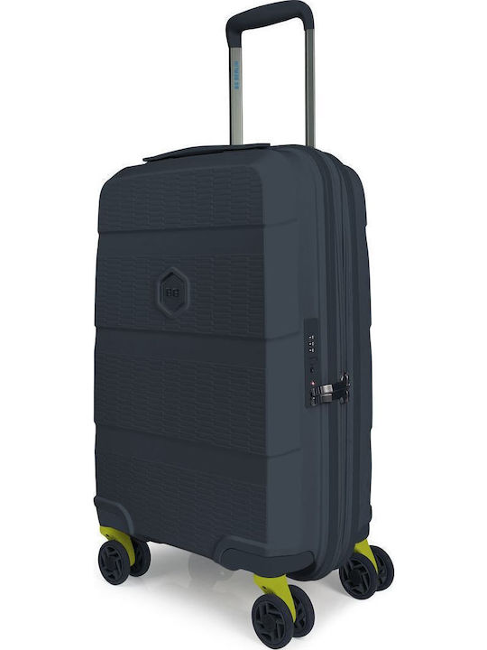 Bg Berlin Expandable Zip2 Cabin Hard Navy Blue Suitcase With 4 Wheels Height 55cm
