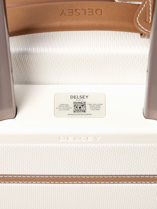 Delsey Chatelet Air 2.0 Slim Βαλίτσα Ταξιδίου Καμπίνας Σκληρή Μπεζ με 4 Ρόδες Ύψους 55εκ.