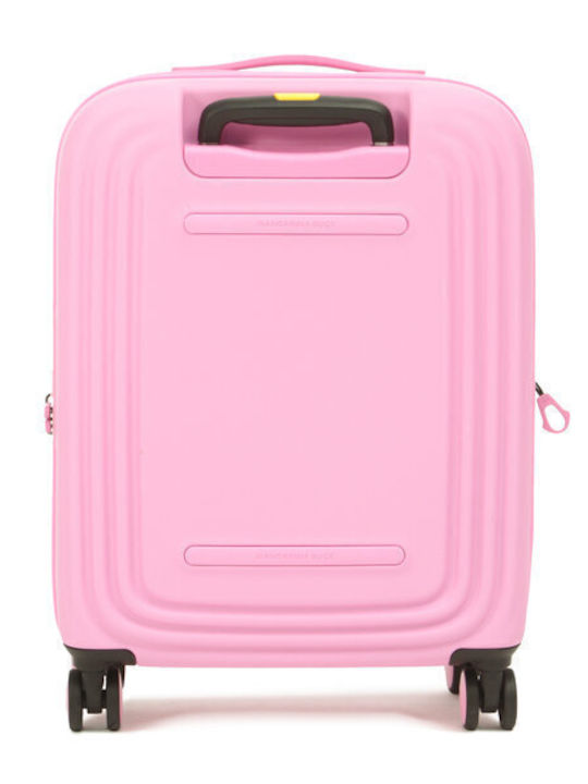 Mandarina Duck Logoduck Cabin Hard Pink Suitcase with 4 Wheels Height 55cm