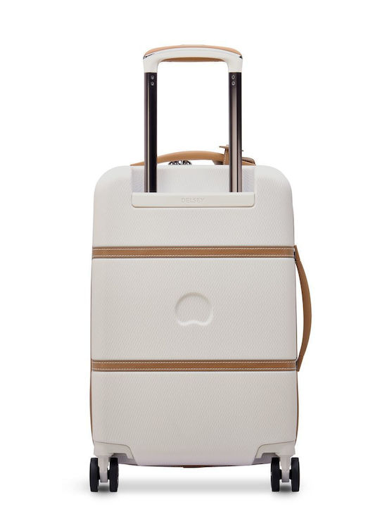 Delsey Chatelet Air 2.0 Cabin Hard Beige Suitcase With 4 Wheels Height 55cm