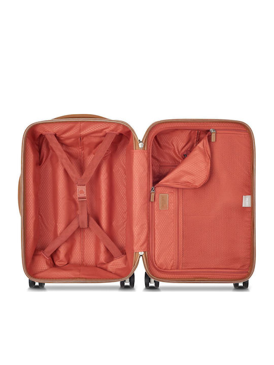 Delsey Chatelet Air 2.0 Cabin Hard Beige Suitcase With 4 Wheels Height 55cm