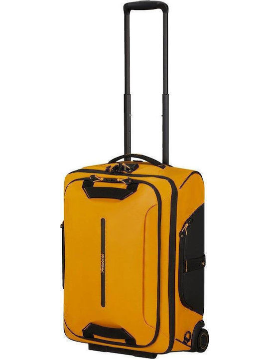 Samsonite Ecodiver Koffer Kabine Stoff Gelb mit 2 Räder Höhe 55cm