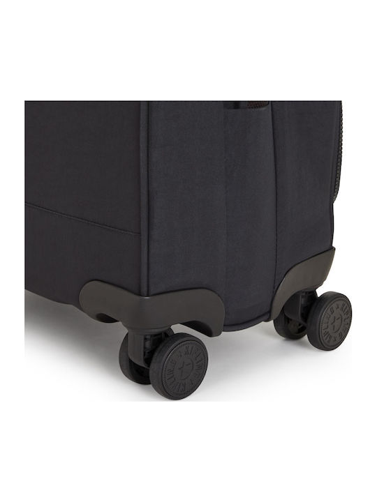 Kipling New Youri Spin Valiză De Călătorie Cabină Din Material Textil Neagră Cu 4 Roți Înălțime 36 Cm