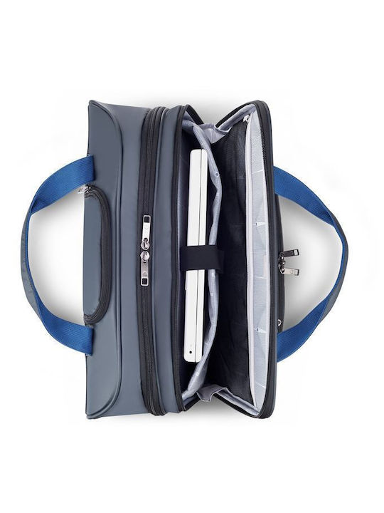 Delsey Parvis Plus Koffer Kabine Stoff Grau mit 2 Räder Höhe 44cm