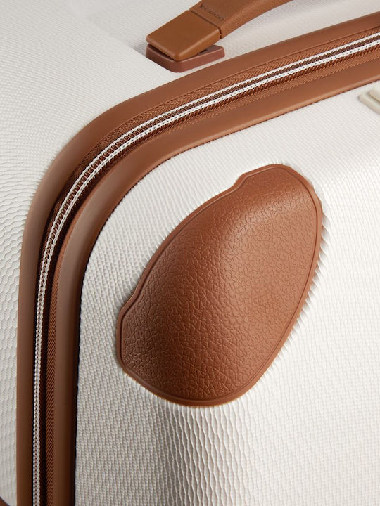Delsey Chatelet Air 2.0 Голям Куфар За Пътуване Твърд Бежов С 4 Колела Височина 76 См