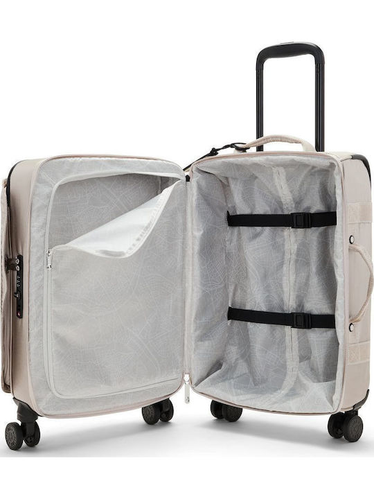 Kipling Spontane Reisegepäck Kabinen Stoff Silber mit 4 Räder Höhe 53cm