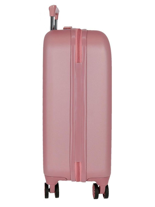 Movom Riga Cabin Hard Pink Suitcase with 4 Wheels Height 55cm