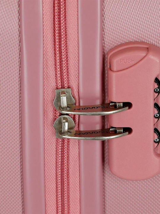 Movom Riga Cabin Hard Pink Suitcase with 4 Wheels Height 55cm