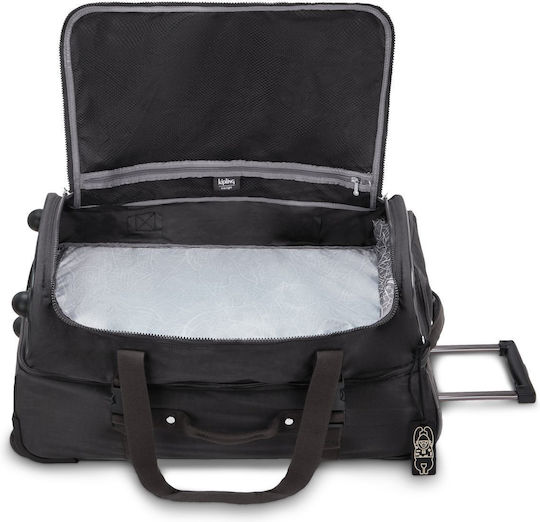 Kipling Teagan Σακ Βουαγιάζ 74lt Μαύρο με Ρόδες Υφασμάτινο Μ66xΠ35xΥ38εκ.