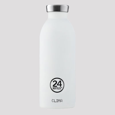 24Bottles Clima Bottle Thermos Stainless Steel BPA Free White 850ml