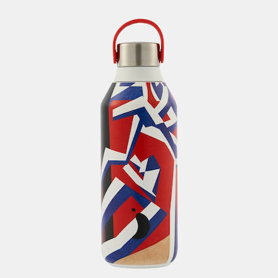 Chilly's Series 2 Tate Bottle Thermos Stainless Steel BPA Free David Bomberg 500ml with Loop