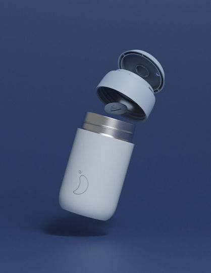 Chilly's Cup Series 2 Ποτήρι Θερμός Ανοξείδωτο BPA Free 500ml Λευκό