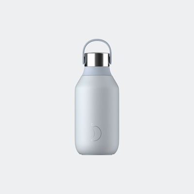 Chilly's Series 2 Bottle Thermos Stainless Steel BPA Free Light Blue 350ml with Loop 22387