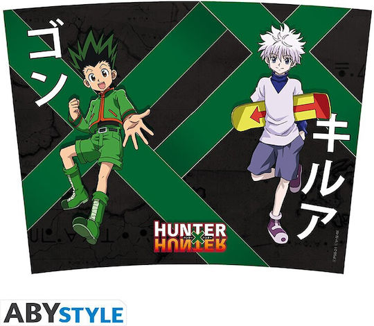 Abysse Hunter X Hunter Gon and Killua Glass Thermos Plastic 355ml Green ABYTUM047