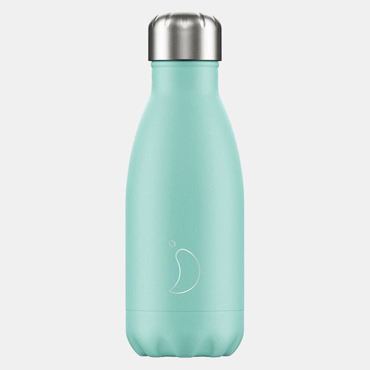 Chilly's Original Series All Pastel Bottle Thermos Stainless Steel BPA Free 260ml Green