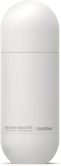 Asobu Orb Μπουκάλι Θερμός Ανοξείδωτο 460ml Λευκό