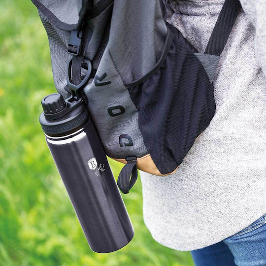 Berlinger Haus Line Carbon Pro Edition Μπουκάλι Θερμός Ανοξείδωτο 540ml Μαύρο με Επιστόμιο