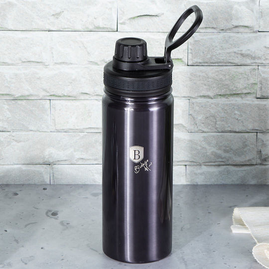 Berlinger Haus Line Carbon Pro Edition Μπουκάλι Θερμός Ανοξείδωτο 540ml Μαύρο με Επιστόμιο