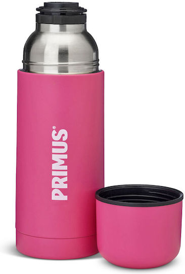 Primus Bottle Μπουκάλι Θερμός Ανοξείδωτο 500ml Ροζ με Καπάκι-Κύπελλο