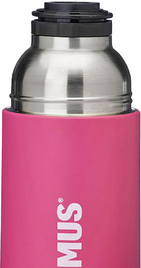 Primus Bottle Μπουκάλι Θερμός Ανοξείδωτο 500ml Ροζ με Καπάκι-Κύπελλο