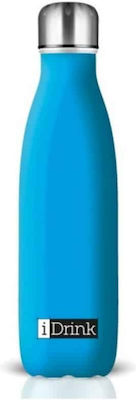 I-Total iDrink Colors Flasche Thermosflasche Rostfreier Stahl BPA-frei Blau 500ml ID0001