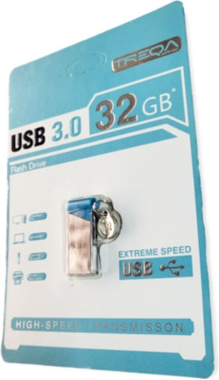 Treqa Stick USB 3.0 32GB Argintiu