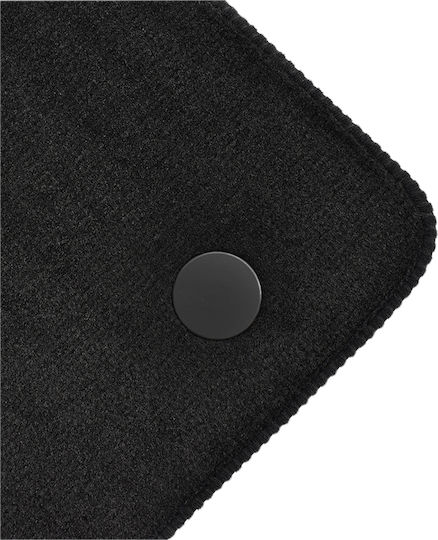 Cik Set of Front and Rear Mats 4pcs for Renault Laguna Black
