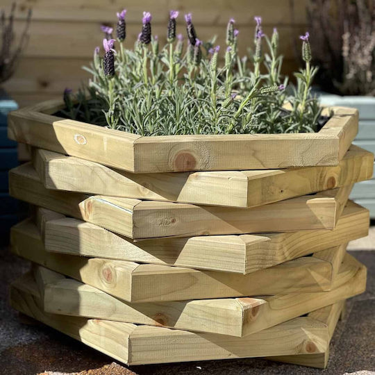 Showood Pot Wooden 55x55x34cm.