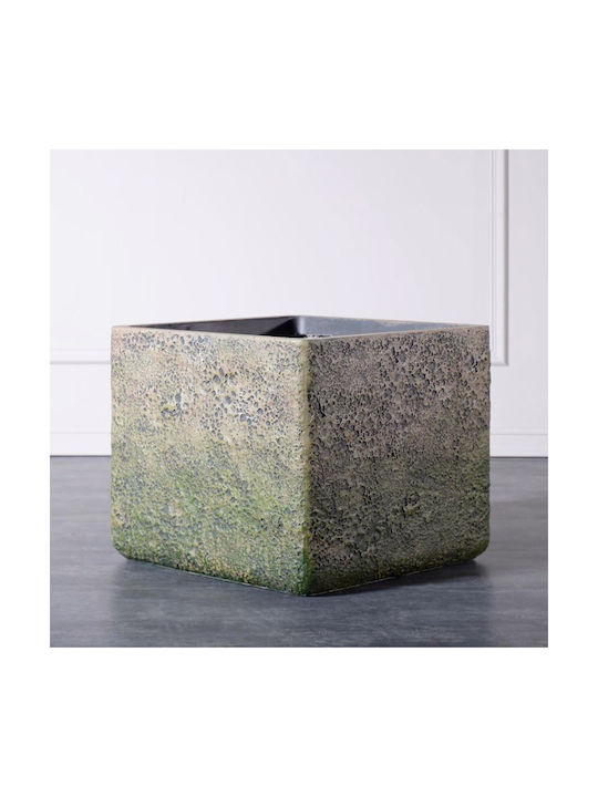Supergreens Κασπώ Κεραμικό Πράσινο 44x38x38εκ.