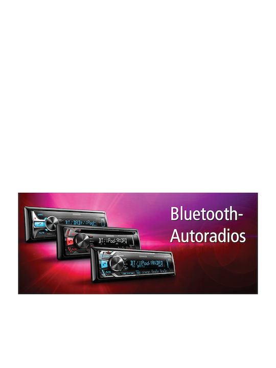 Kenwood Sistem Audio Auto 1DIN (Bluetooth/USB) cu Panou detașabil