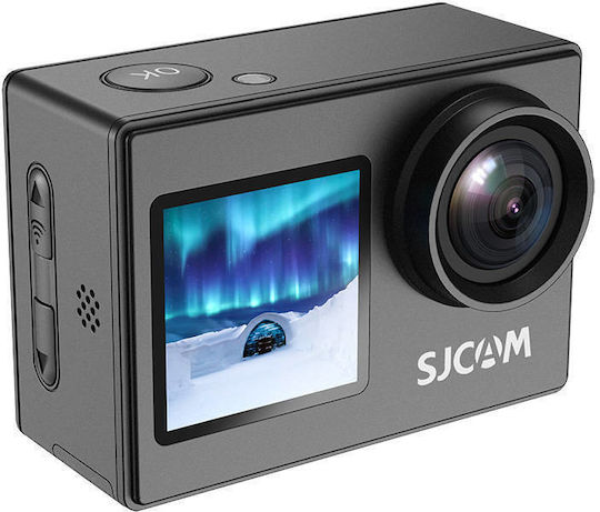 SJCAM SJ4000 Dual Screen Action Camera Full HD (1080p) Υποβρύχια (με Θήκη) Standard με Οθόνη 1.5" και Wi-Fi Μαύρη