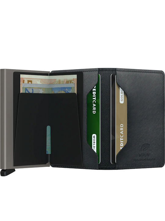 Secrid Miniwallet Mirum Plant Based Leather Men's Wallet Classic with RFID Black