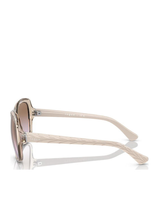 Vogue Ochelari De Soare Pentru Femei Cu Ramă Bej Din Plastic Și Lentile Gri Degrade VO2871S 2990/68