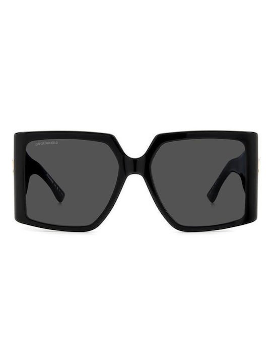 Dsquared2 Femei Ochelari de soare cu Negru Din plastic Rame și Negru Lentilă 0096/S 807/IR