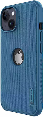 Nillkin Super Frosted Shield Pro Logo Hole Umschlag Rückseite Kunststoff Blau (iPhone 14)